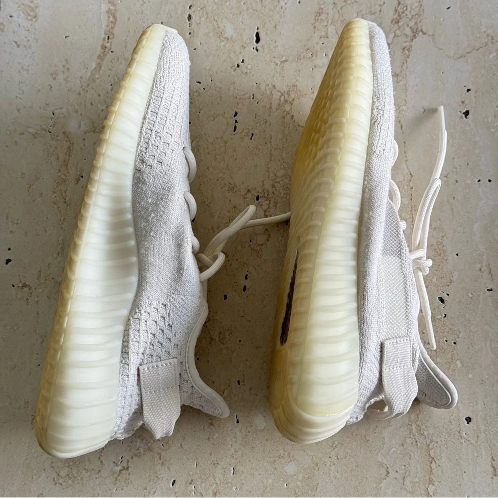 YZY White Sneakers, Size 9US, Authentic